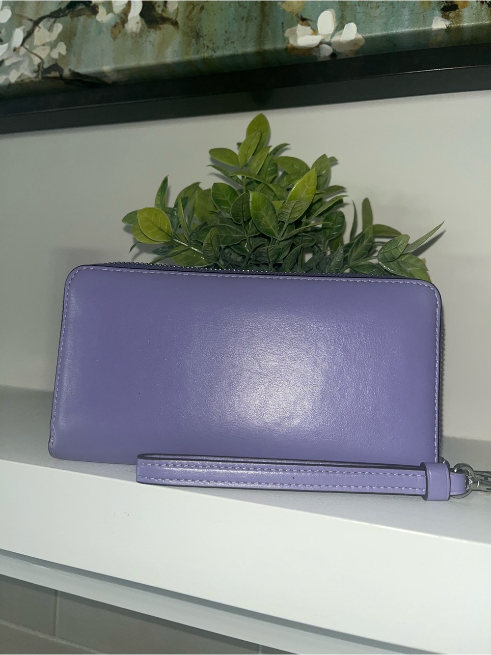 Coach Lilac Leather Wallet/Wristlet - Picture 6 of 6